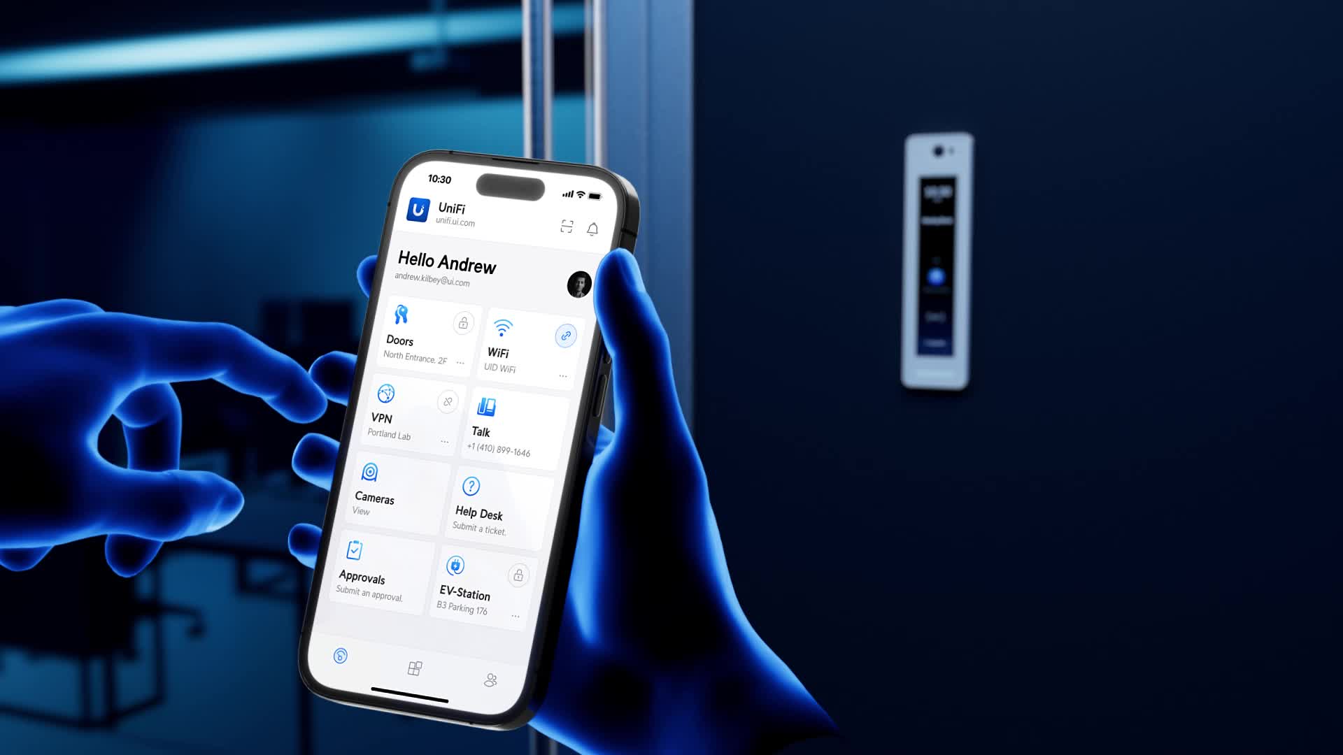 Access control card reader