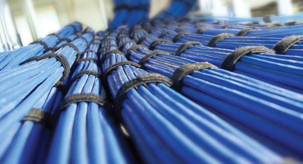 Network cabling rack